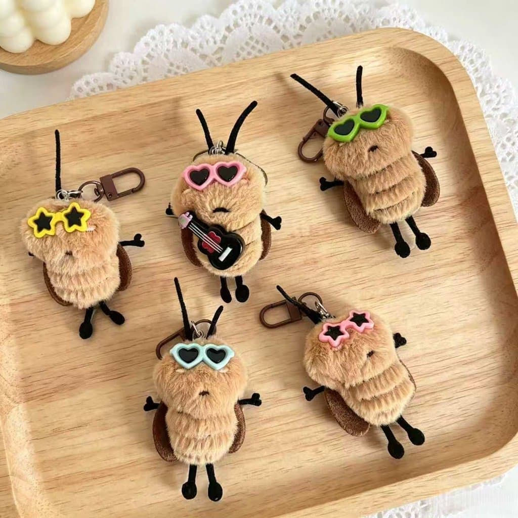 선글라스 바퀴벌레 인형 키링